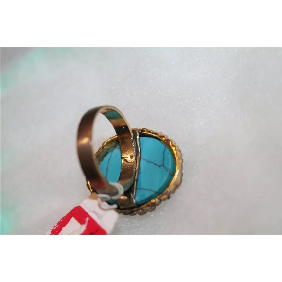 L’agence Cosmic Oval Turquoise Ring size 7 - Picture 5 of 5